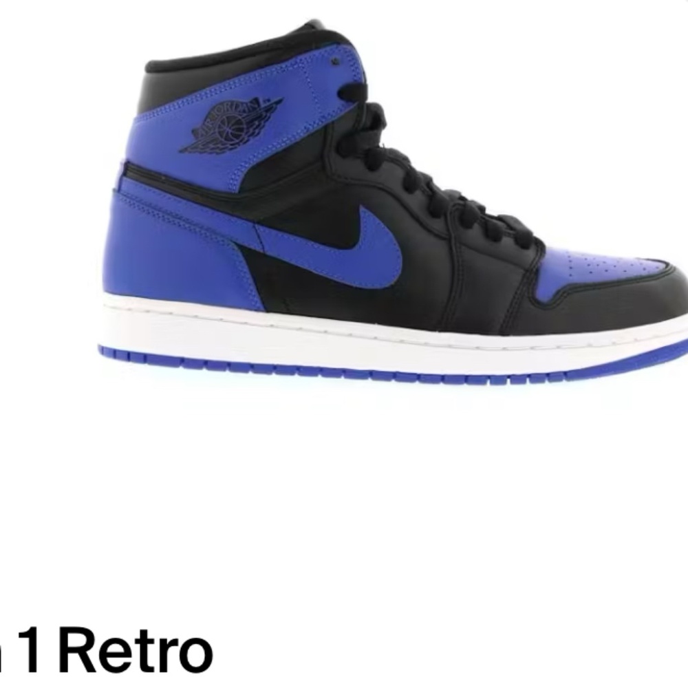 Jordan 1s mid royal blue and black